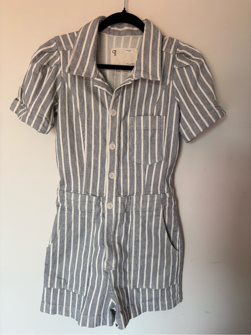 Pilcro Anthropologie women’s striped romper